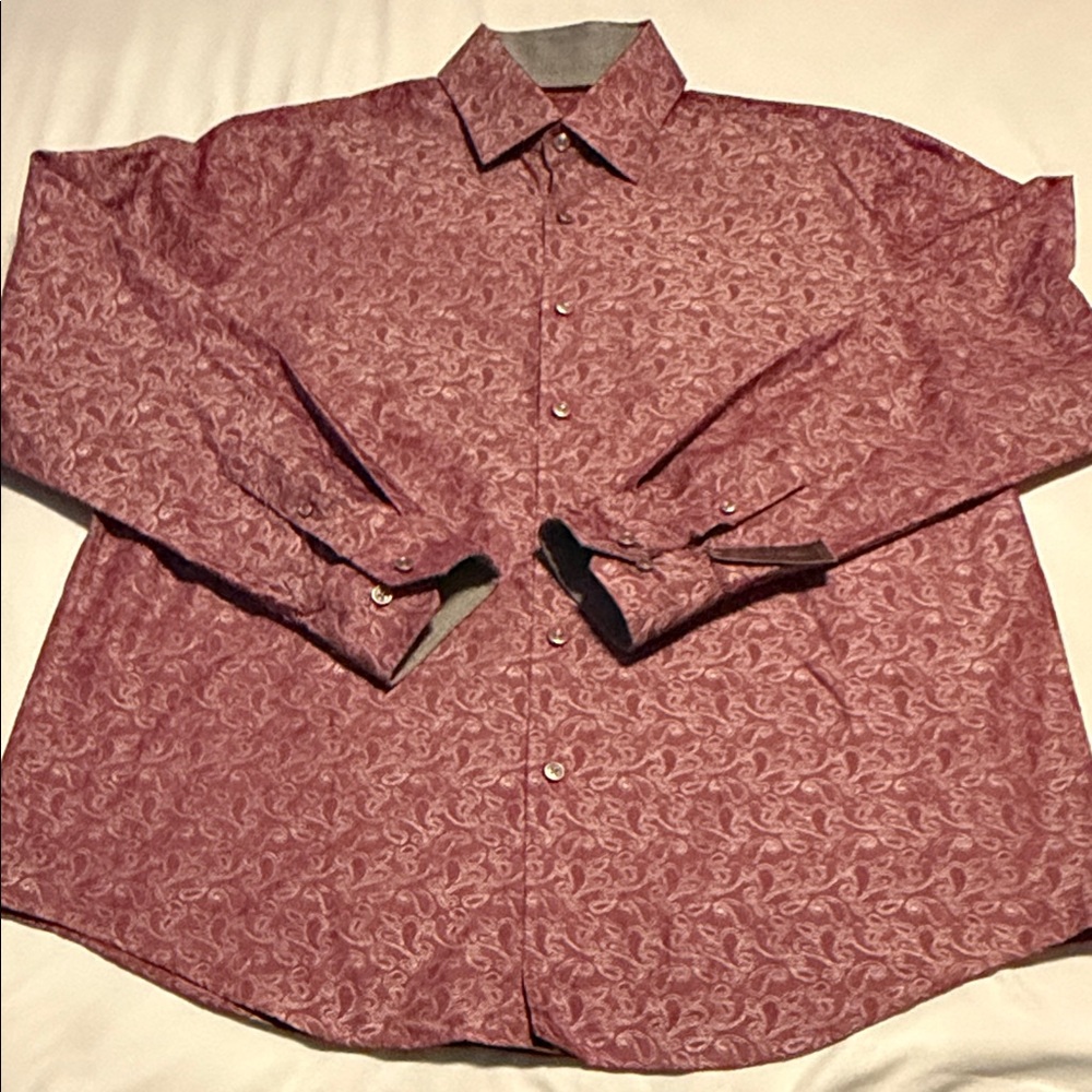 Tasso Elba Men's Paisley Button Down Shirt